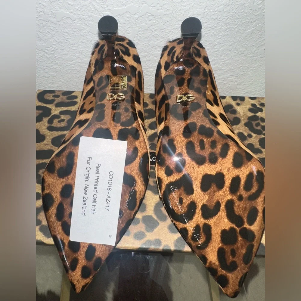 Dolce and Gabbana Leopard Print Women's Pumps